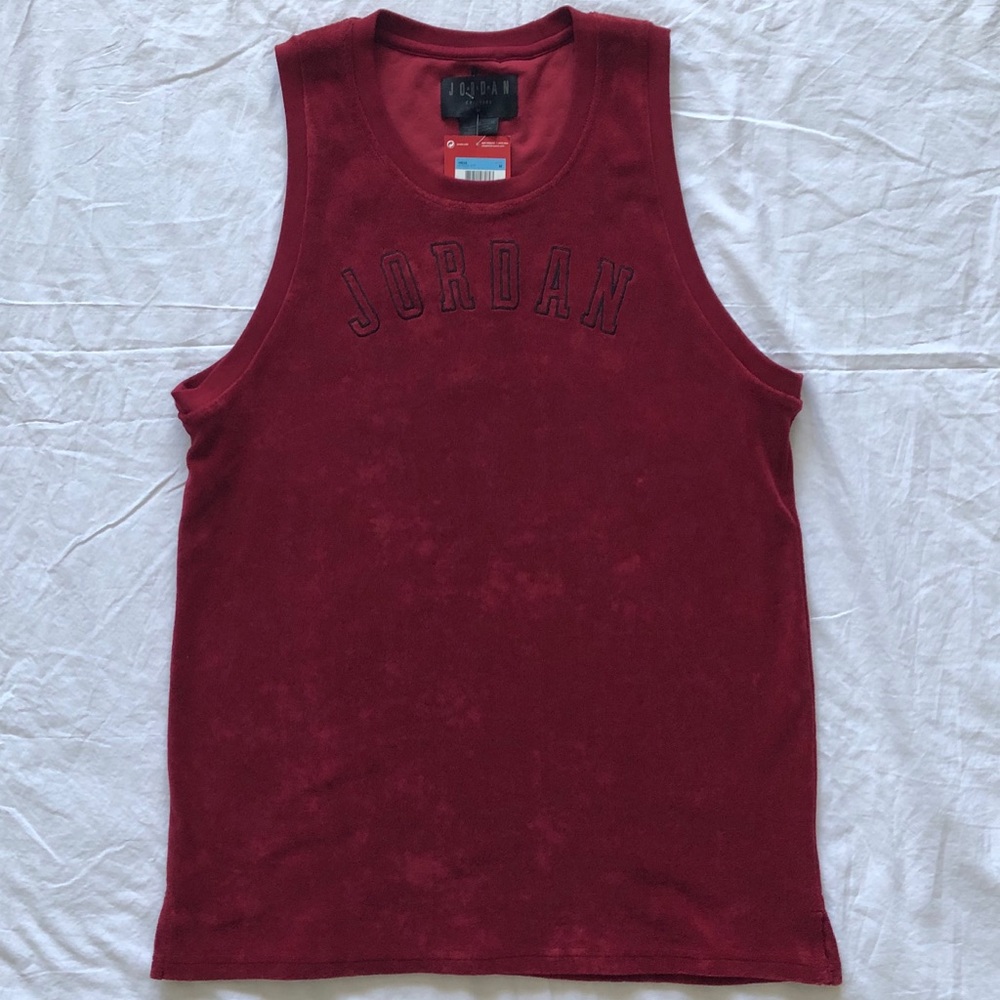 New Jordan Tank Top Velour Jersey Nike Size Medium